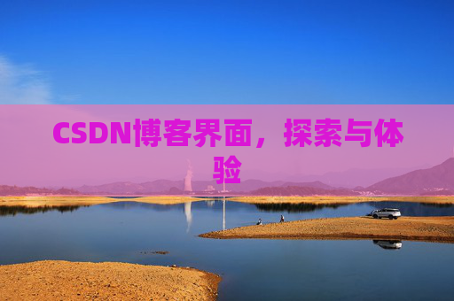 CSDN博客界面，探索与体验